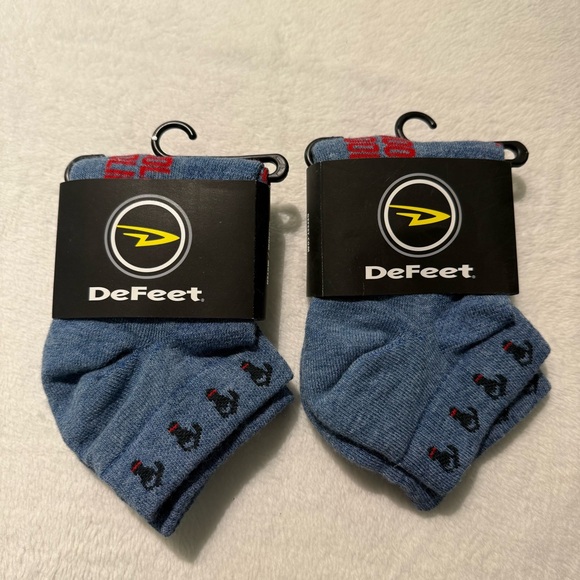 DeFeet Woolie Boolie Wool blend ankle socks The Shock Howse size medium Hike Run - Picture 1 of 5
